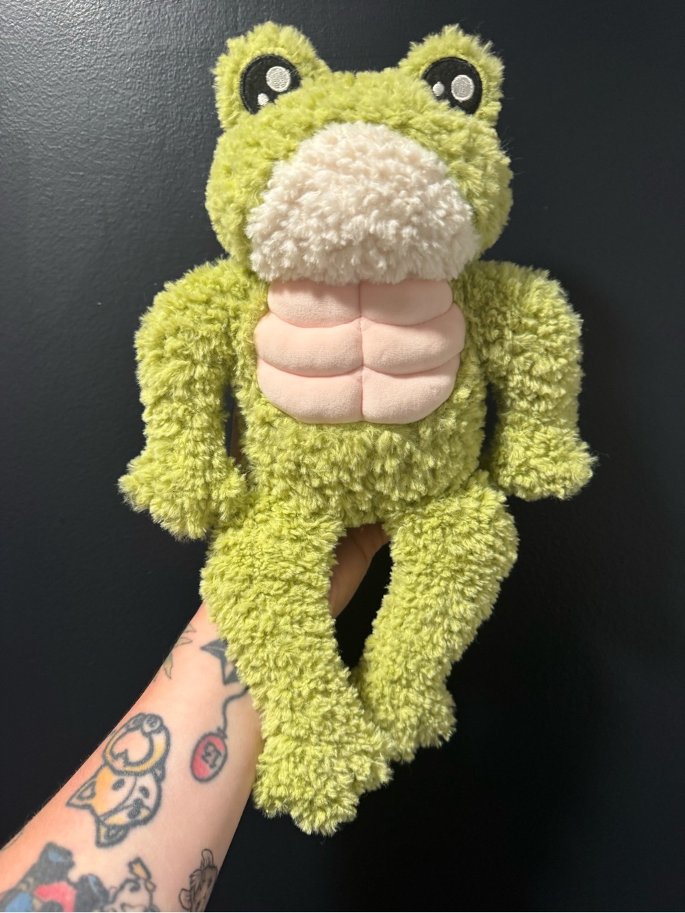 Cute Green Frog Plush Stuffed Animal Long Legs Soft Plush Toy 12" Sitting